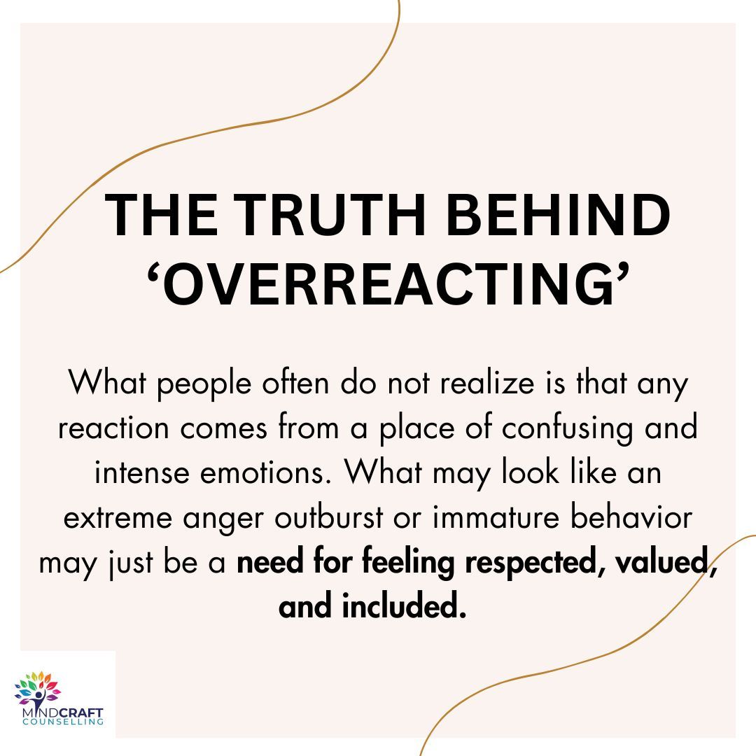 The Truth Behind 'Overreacting' — slide 3